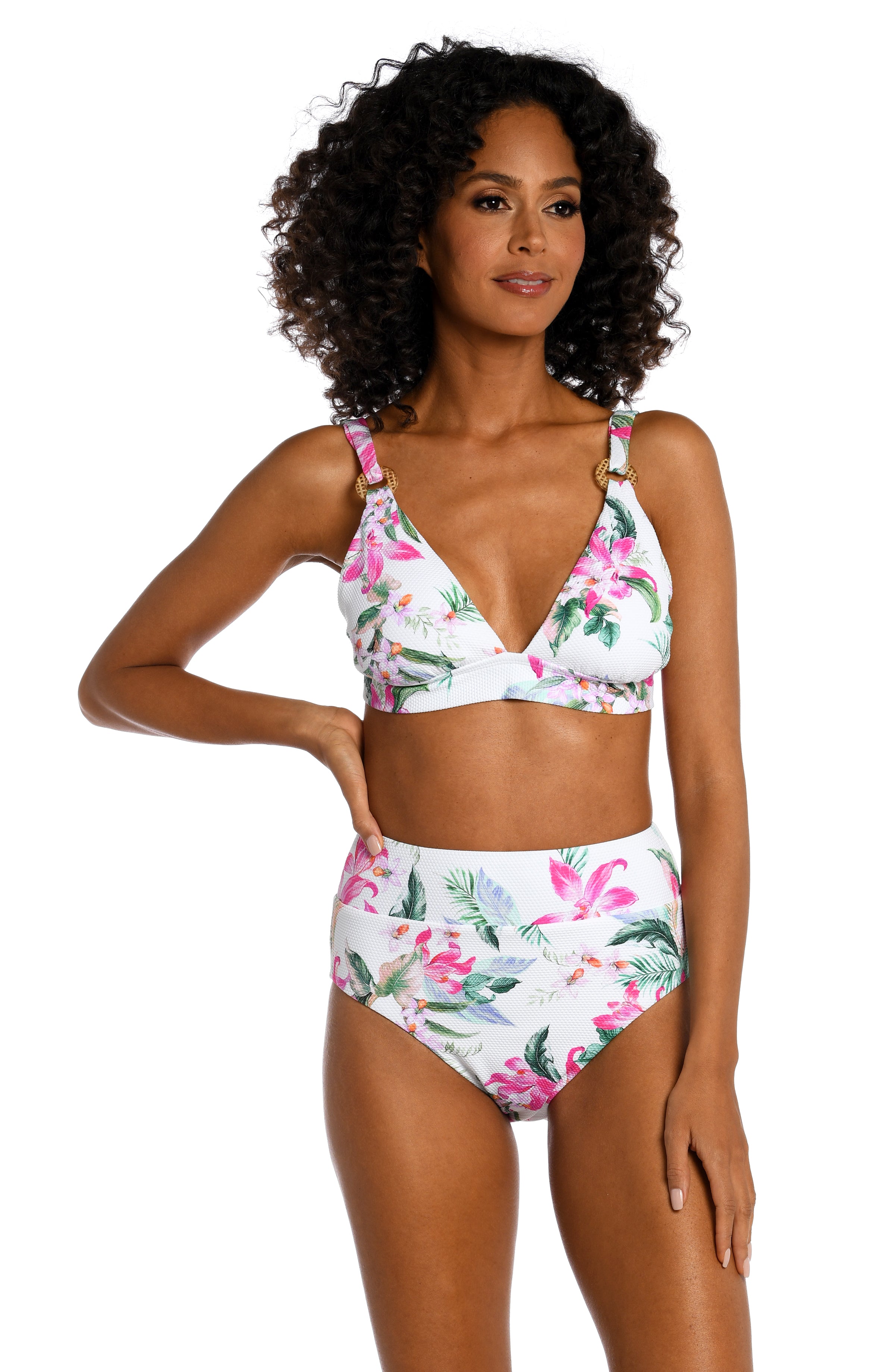 Mystic Palms Banded Tall Triangle Top (Final Sale)