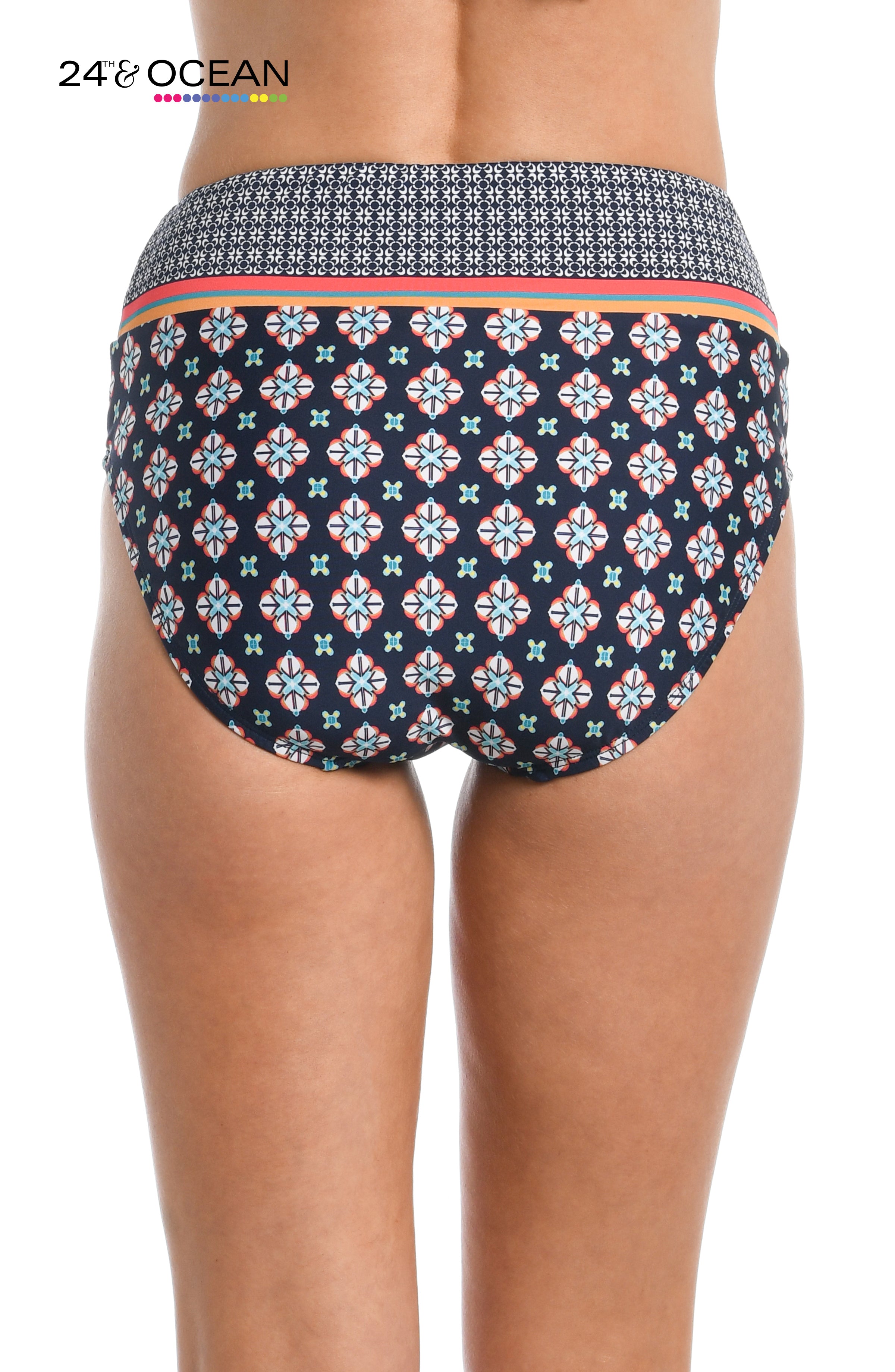 24th & Ocean Alexandria Tile High Waist Bottom - FINAL SALE