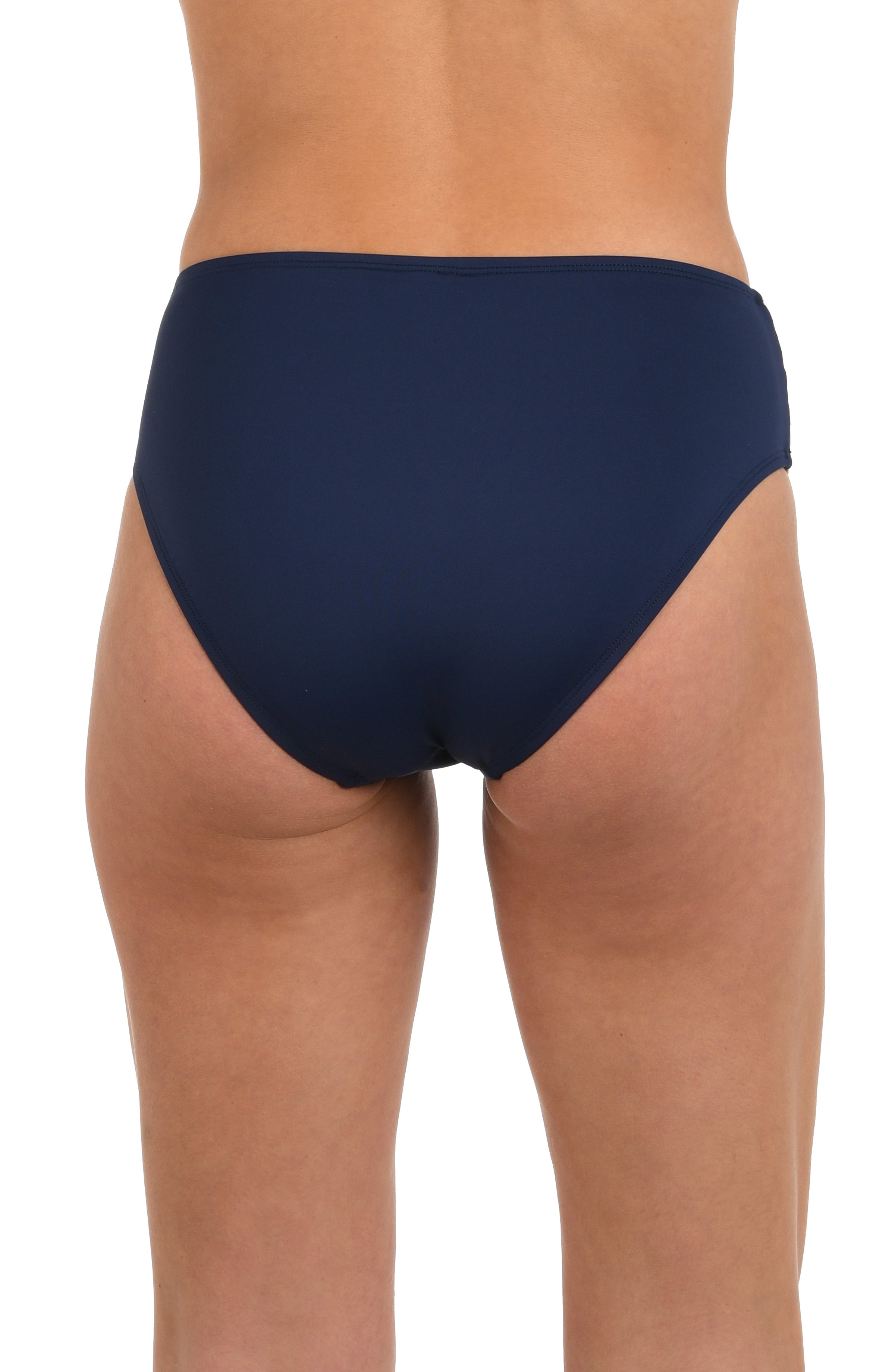 Miss Americana Crossover Mid-Waist Swimsuit Bottom