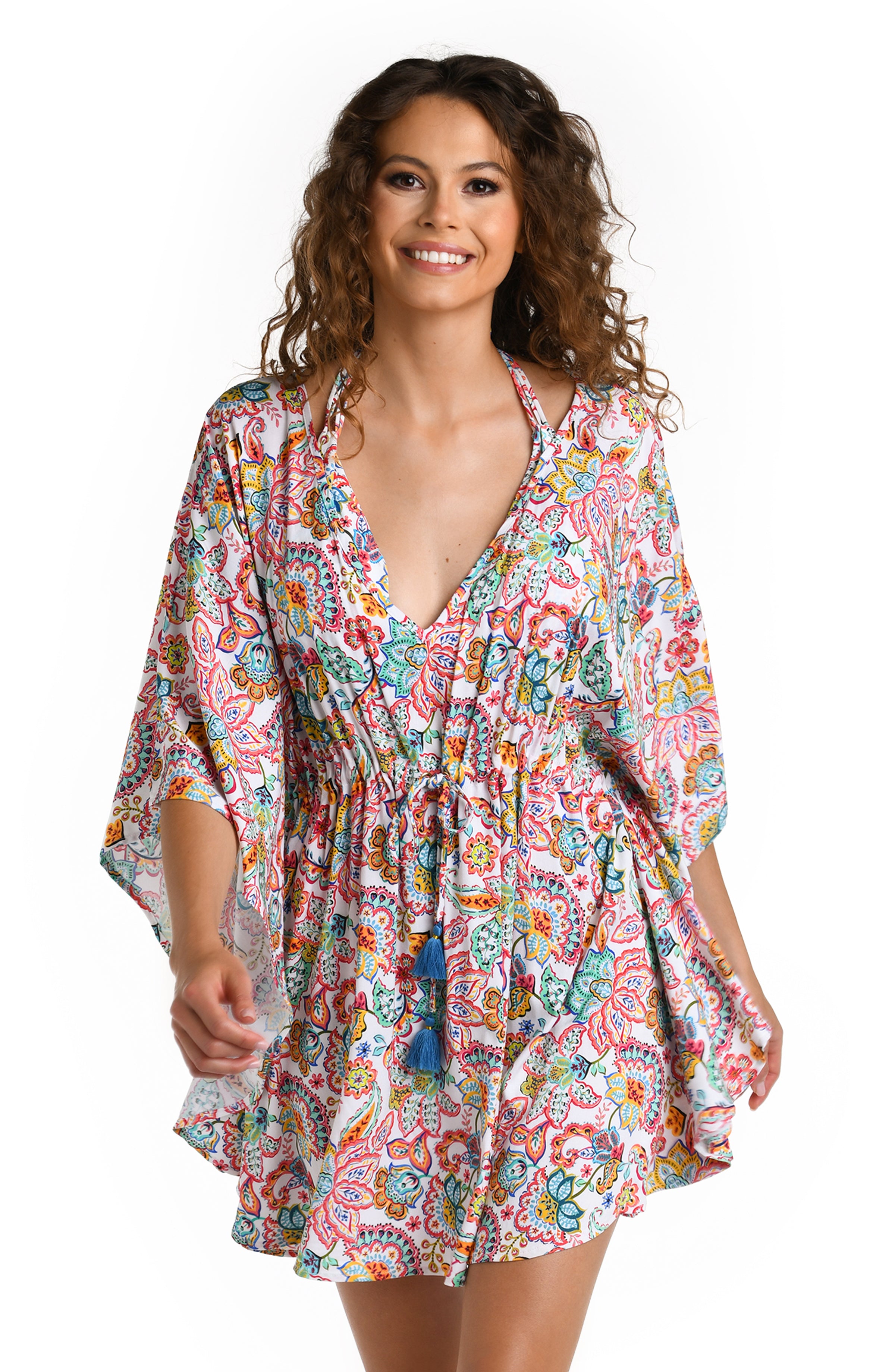 Gypsy Soul V-Neck Caftan Cover Up - FINAL SALE