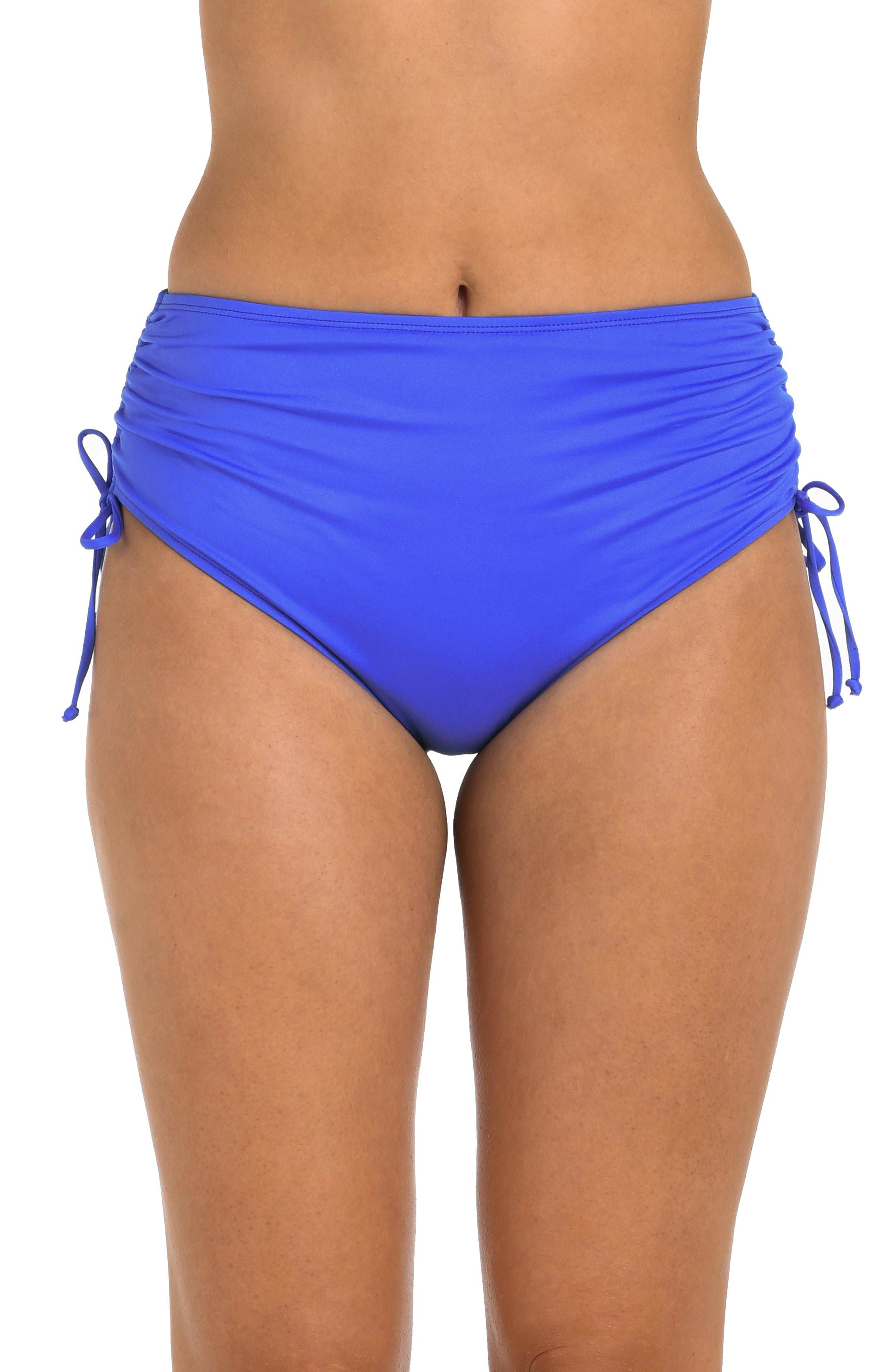 24th & Ocean Solid Mid Waist Side Tie Hipster Bottom