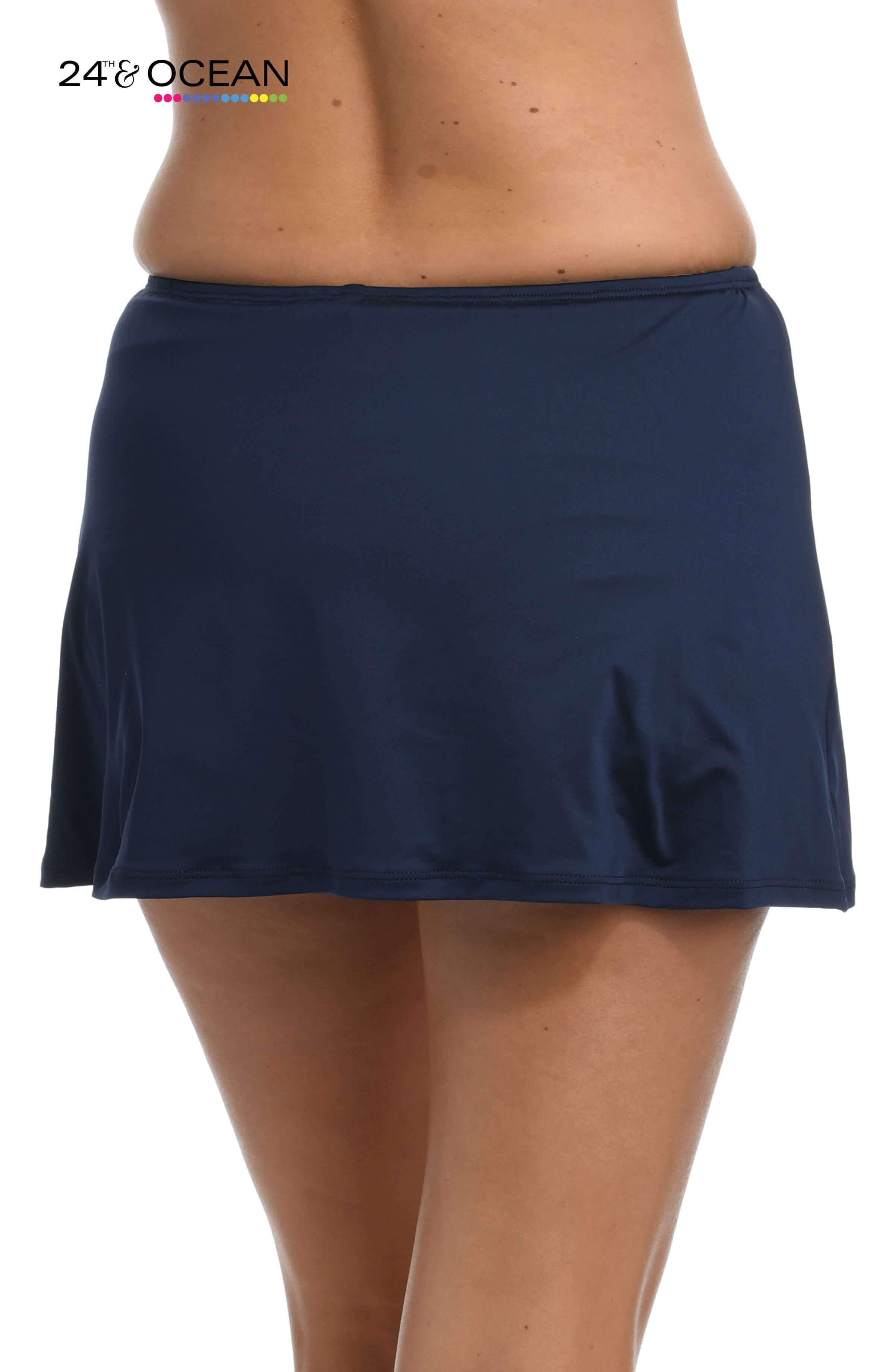 24th & Ocean Solid Skirted Hipster Bottom