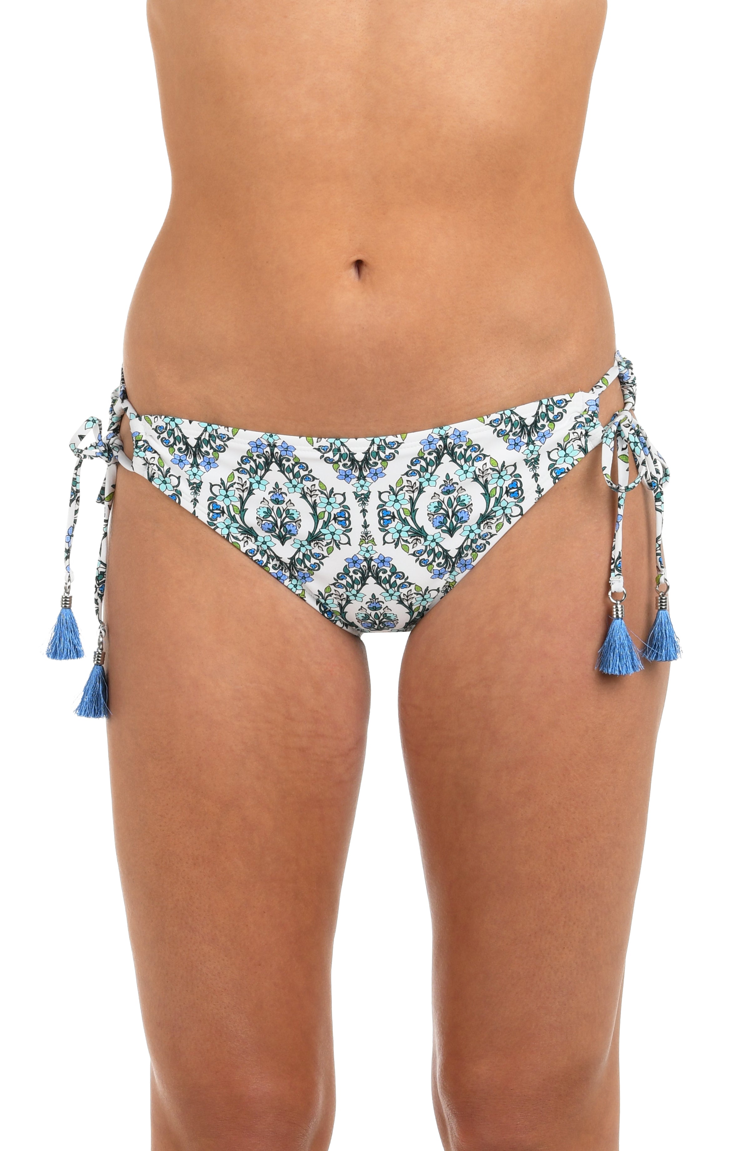 Deja-Blue Diamond Side Tie Hipster Bottom
